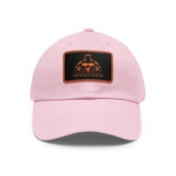 Dad Hat with Leather Patch (Rectangle) - Muscle Faktor