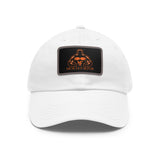 Dad Hat with Leather Patch (Rectangle) - Muscle Faktor