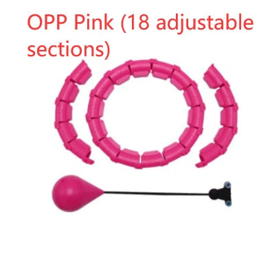 Fitness Sport Hoop Smart Upgrade Intelligent Sport Hoop Adjustable Thin Waist Exercise Gym Hoop Fitness Equipment Home Training OPP Pink 18adjustable sect