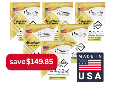 TrimPure Gold Patch E3 Buy 3 get 3 Free (180 Patches) **BEST VALUE** $34.97 per pack