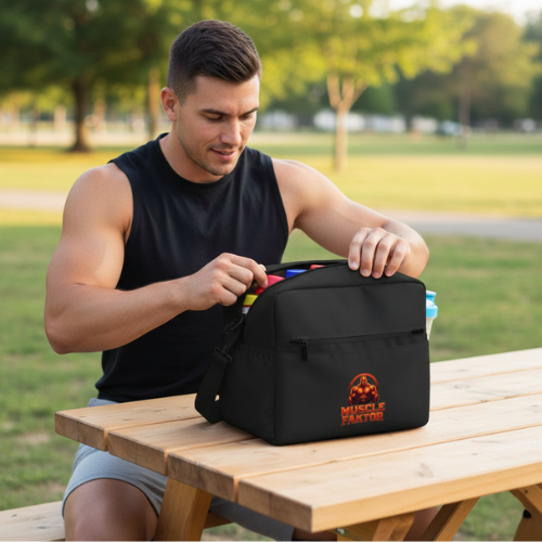 Insulated Cooler Bag — Gym Meal Prep Lunch Cooler for Bodybuilders and fitness enthusiasts