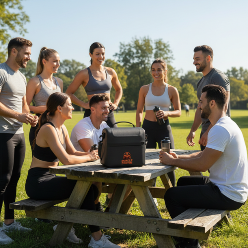 Insulated Cooler Bag — Gym Meal Prep Lunch Cooler for Bodybuilders and fitness enthusiasts