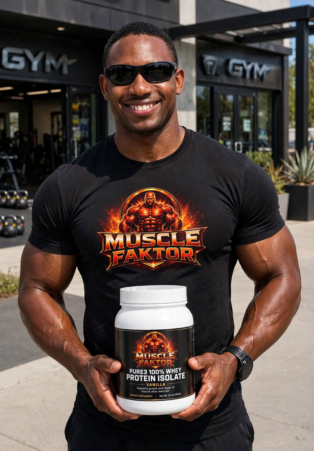 Muscle Faktor Pure3 Vanilla Whey Protein Isolate, 28 Servings