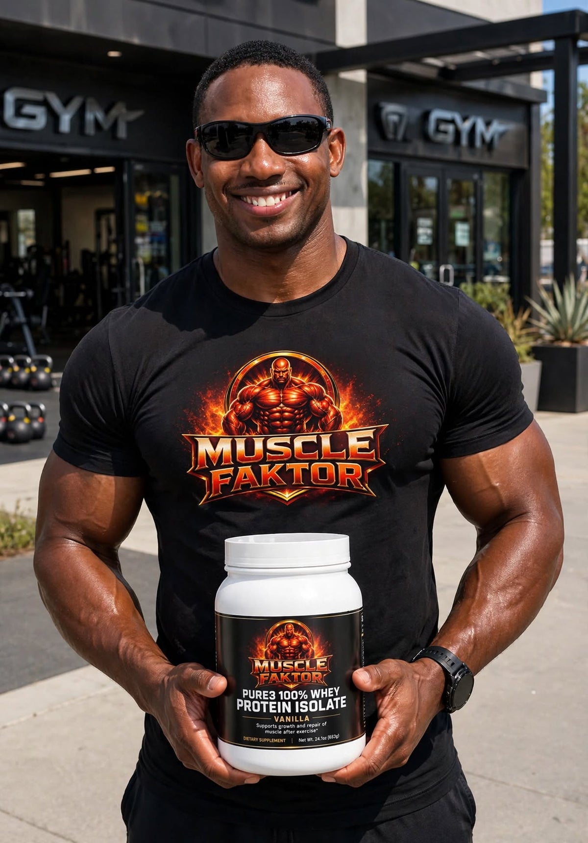 Muscle Faktor Pure3 Vanilla Whey Protein Isolate, 28 Servings