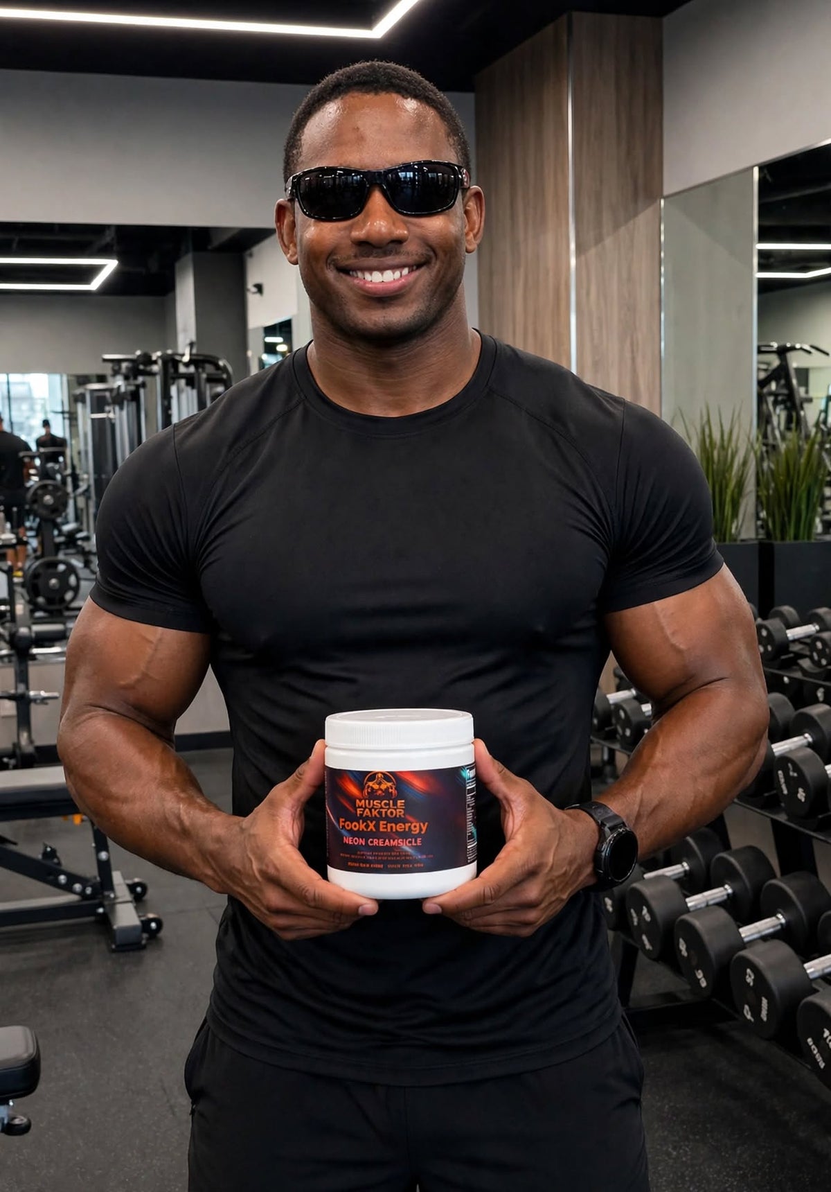 Muscle Faktor Melon Creamsicle Drink Powder with Caffeine, 3.52 oz