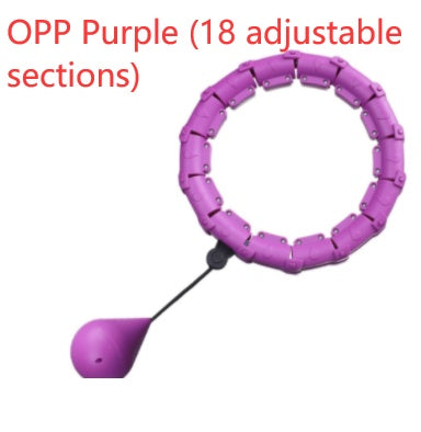 Fitness Sport Hoop Smart Upgrade Intelligent Sport Hoop Adjustable Thin Waist Exercise Gym Hoop Fitness Equipment Home Training OPP Purple 18adjustable sect