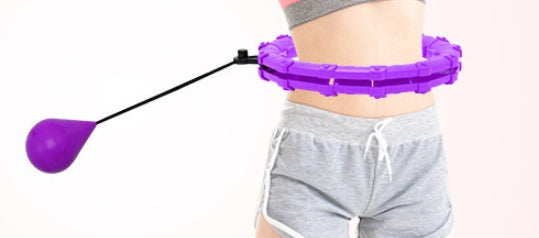 Fitness Sport Hoop Smart Upgrade Intelligent Sport Hoop Adjustable Thin Waist Exercise Gym Hoop Fitness Equipment Home Training Purple without box