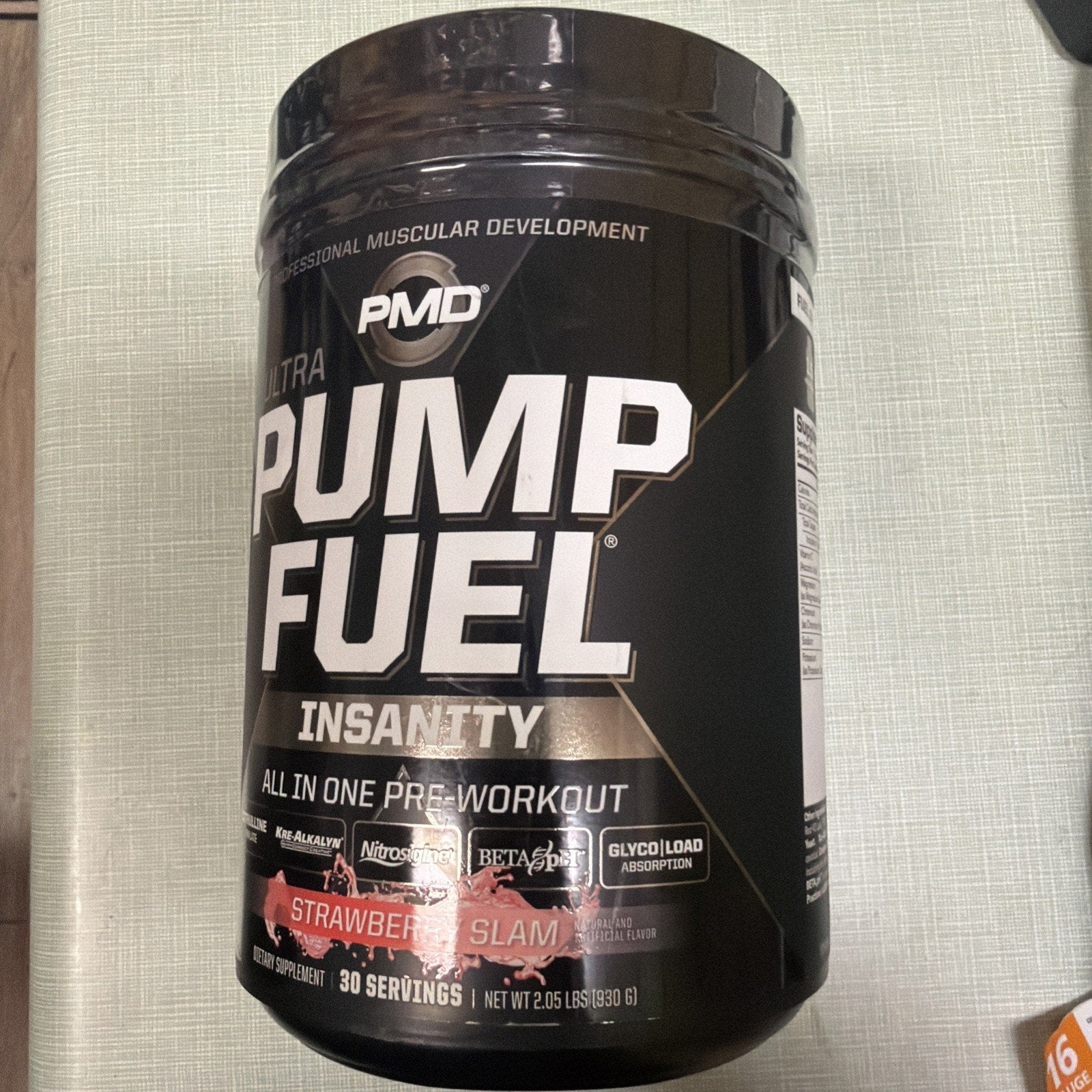 Pump Fuel Ultra Insanity Glyco Load Pre-Workout, Strawberry Slam (30 Servings)