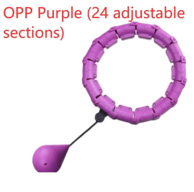 Fitness Sport Hoop Smart Upgrade Intelligent Sport Hoop Adjustable Thin Waist Exercise Gym Hoop Fitness Equipment Home Training OPP Purple 24adjustable sect