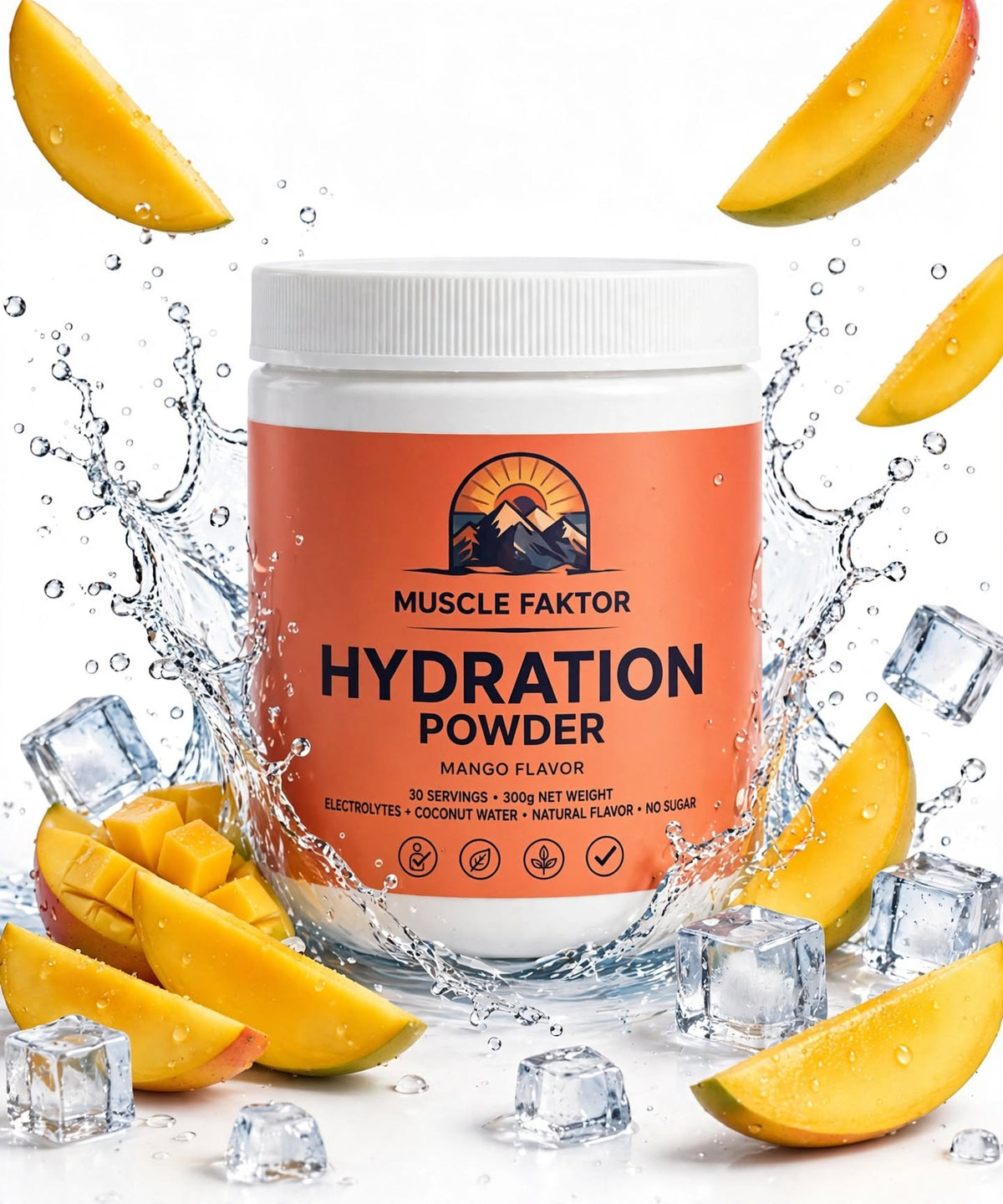 Muscle Faktor Lychee Electrolyte Powder, 150 g