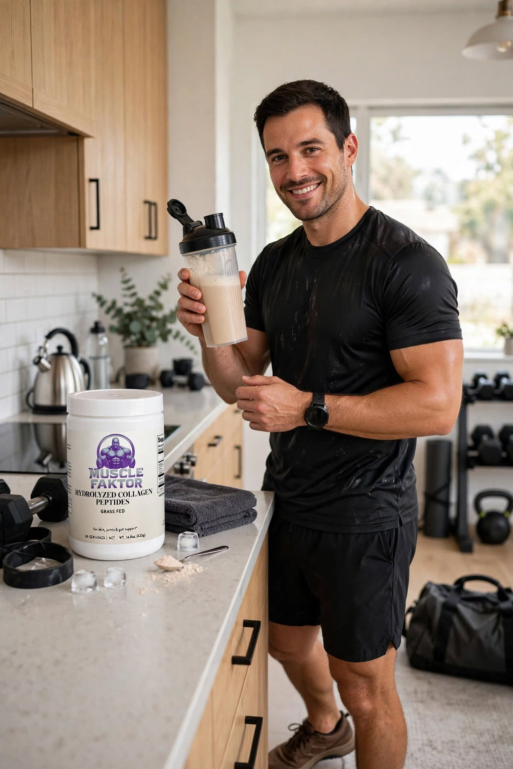 Muscle Faktor Unflavored Collagen Peptides Powder, 280 g