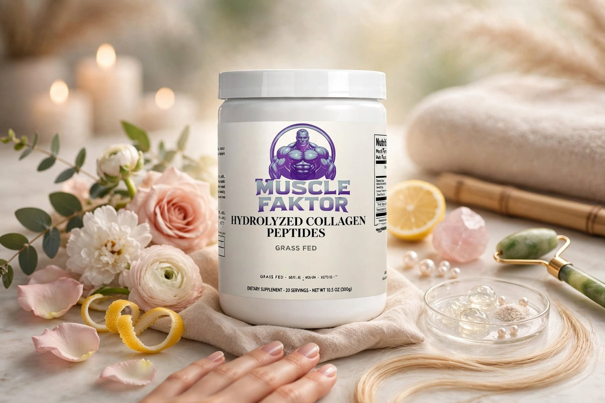 Muscle Faktor Unflavored Collagen Peptides Powder, 280 g