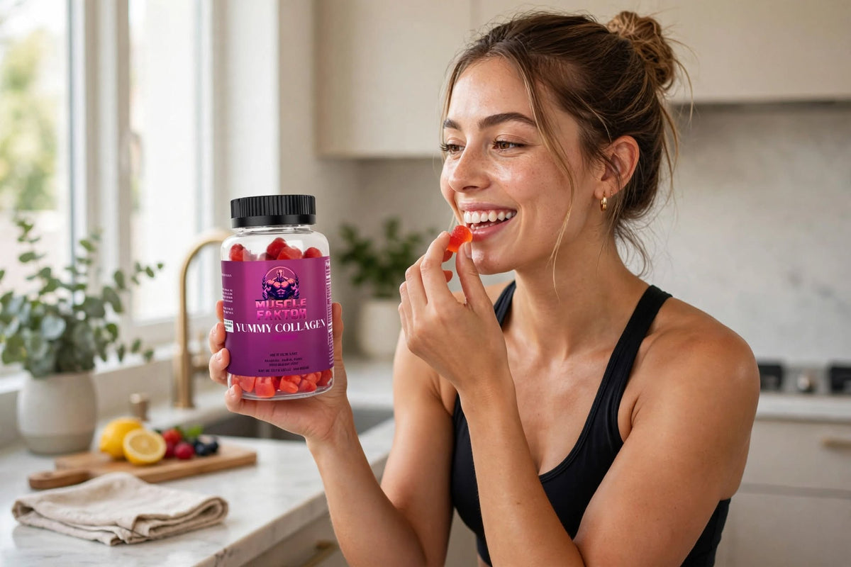 Muscle Faktor Orange Collagen Gummies, 60 Gummies