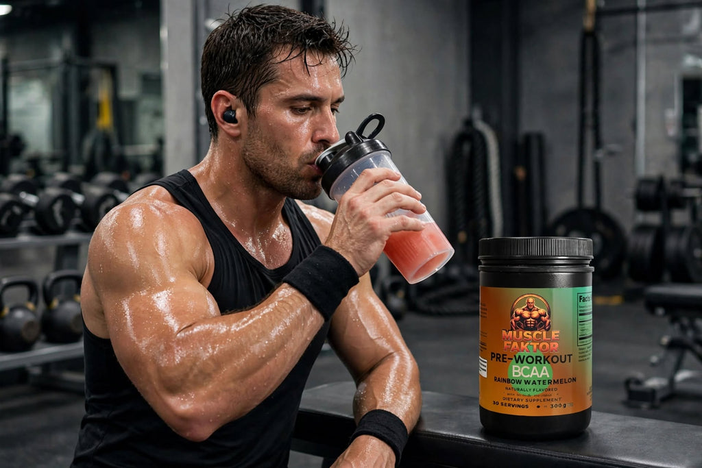 Muscle Faktor BCAA Powder, Honeydew/Watermelon, 292 g