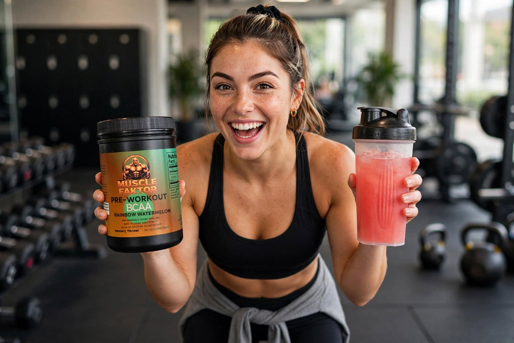 Muscle Faktor BCAA Powder, Honeydew/Watermelon, 292 g