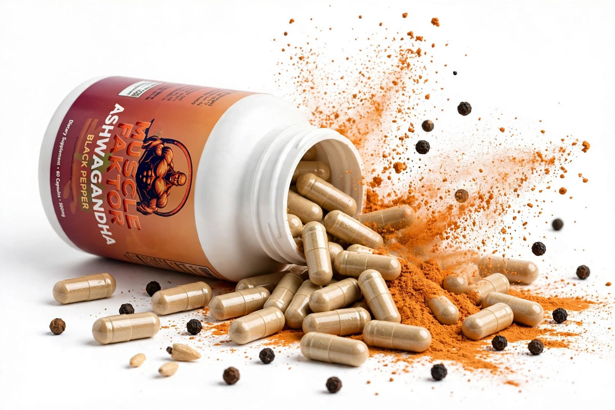 Muscle Faktor Ashwagandha with Black Pepper, 60 Capsules