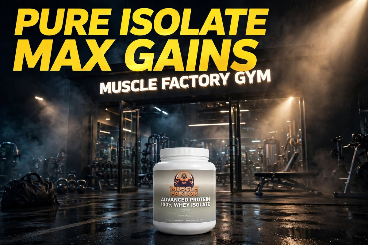 Muscle Faktor Vanilla Whey Protein Isolate, 24 Servings