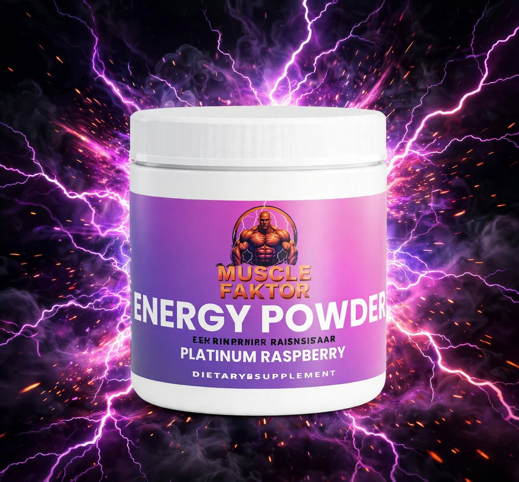Muscle Faktor Strawberry Shortcake Drink Powder with Caffeine, 141 g