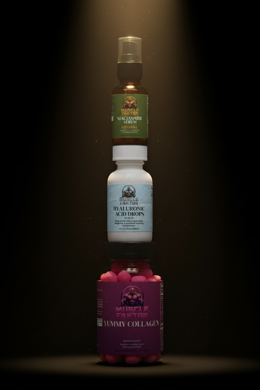 Muscle Faktor Glow & Beauty Stack — portrait product shot