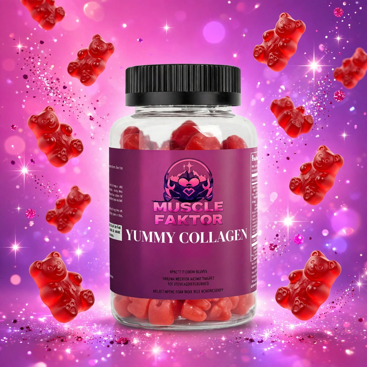 Muscle Faktor Orange Collagen Gummies, 60 Gummies
