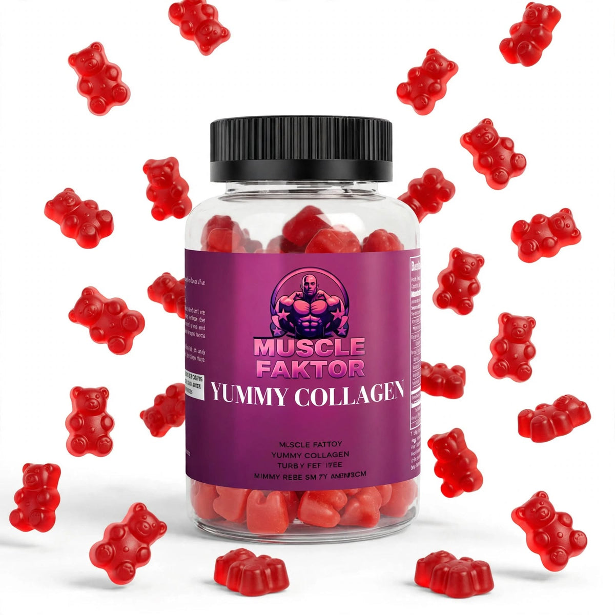 Muscle Faktor Orange Collagen Gummies, 60 Gummies