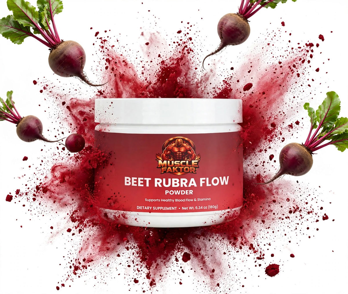 Muscle Faktor Beet Root Powder Blend — Nitric Oxide Support
