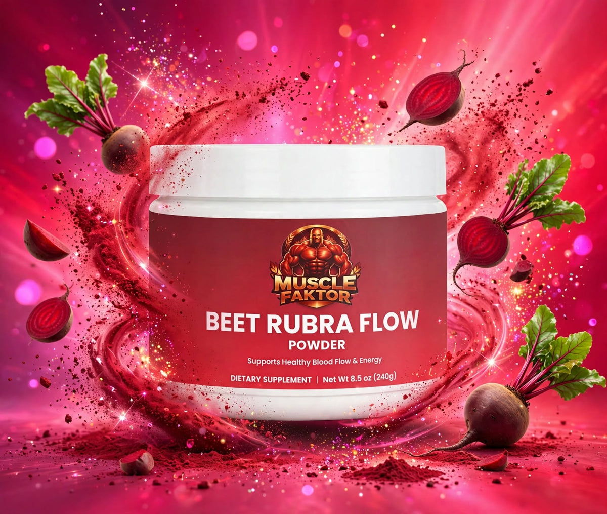 Muscle Faktor Beet Root Powder Blend — Nitric Oxide Support