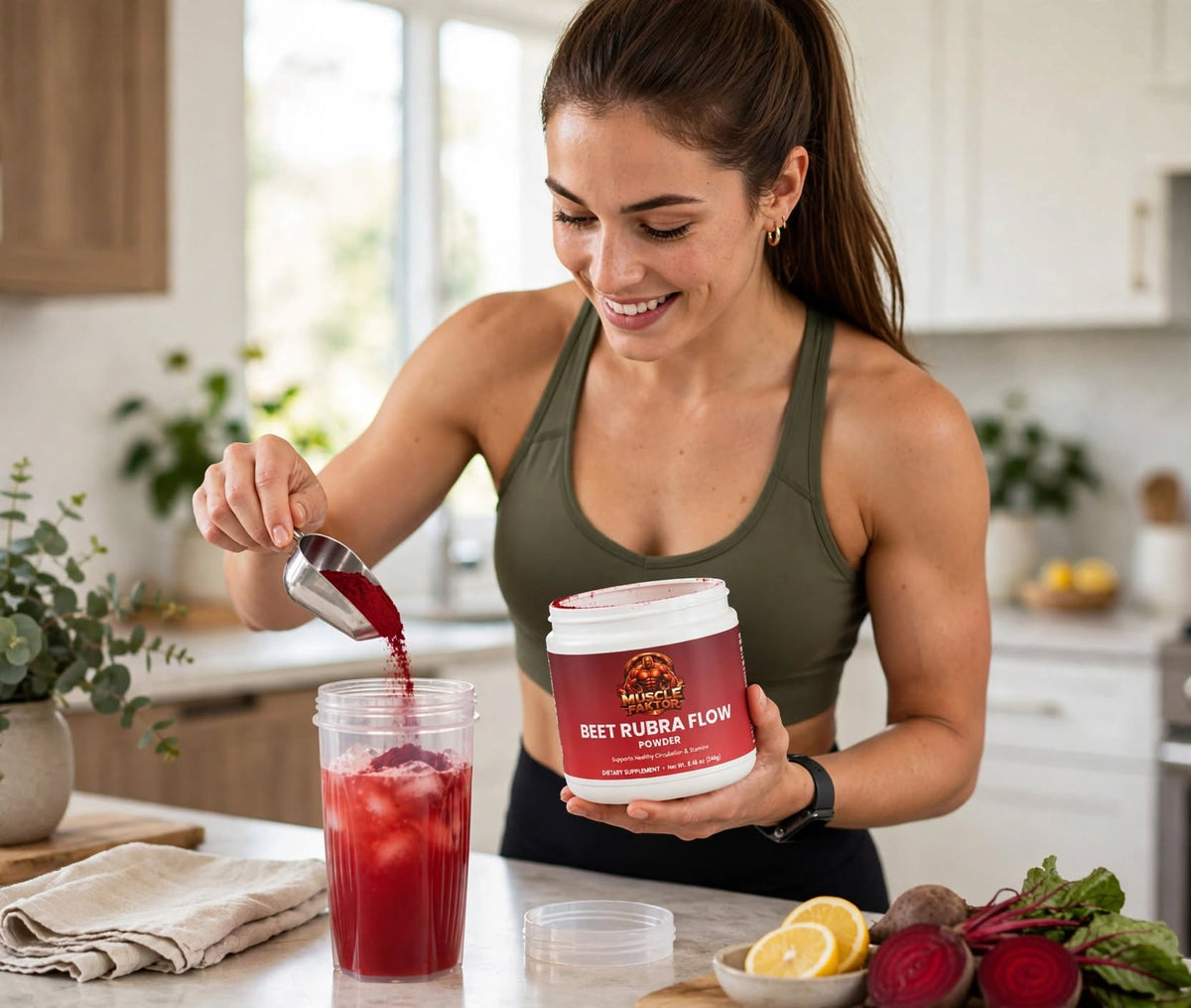Muscle Faktor Beet Root Powder Blend — Nitric Oxide Support
