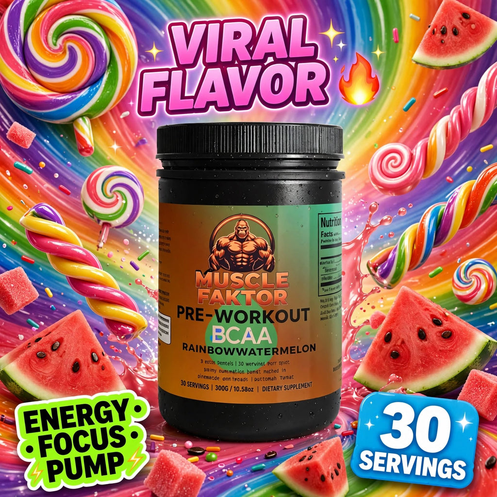 Muscle Faktor BCAA Powder, Honeydew/Watermelon, 292 g