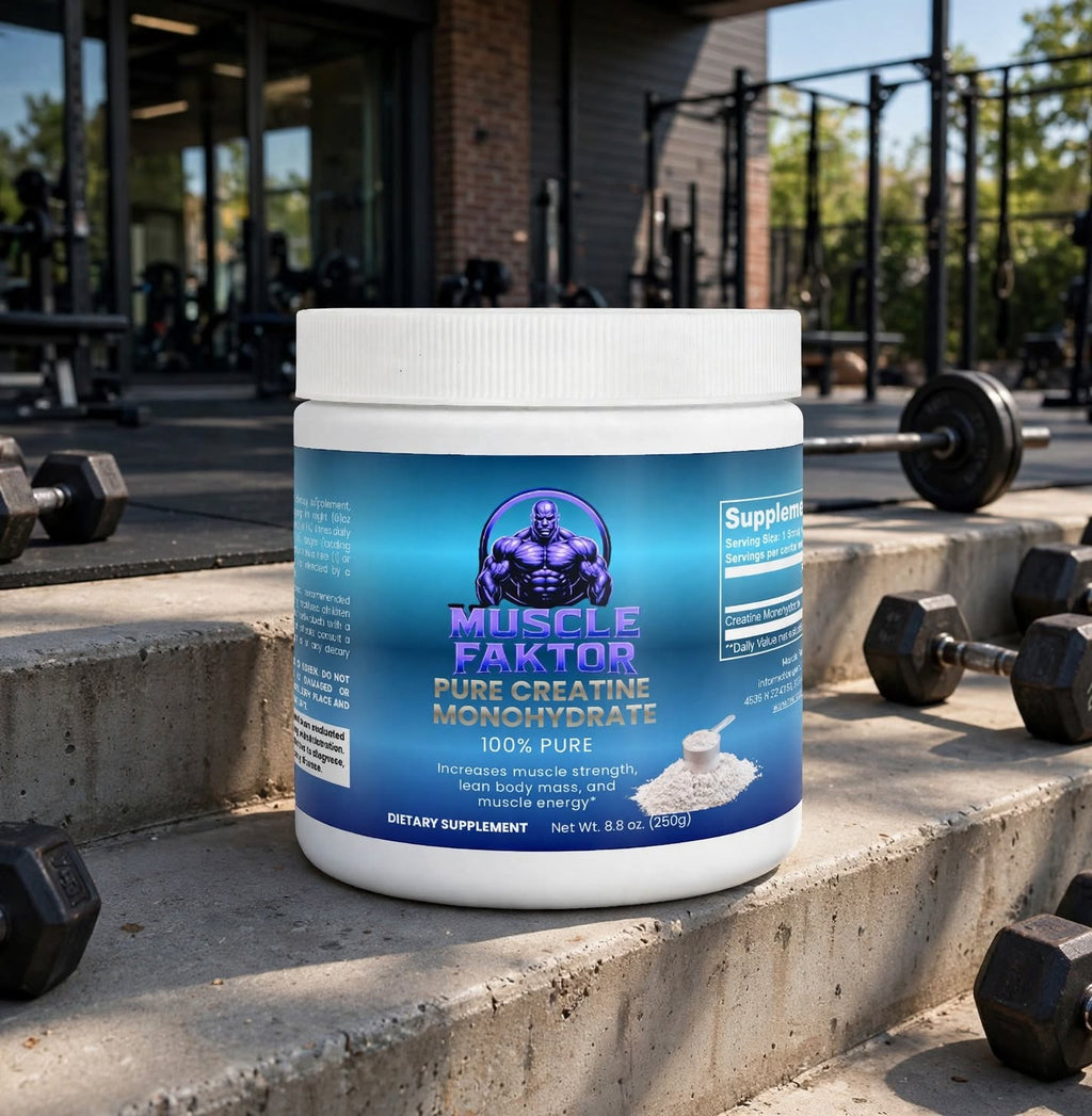 Muscle Faktor Creatine Monohydrate Powder, Unflavored, 250 g