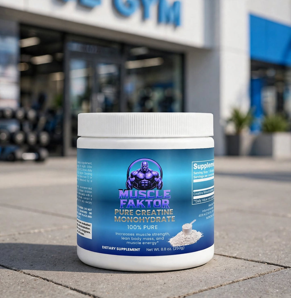 Muscle Faktor Creatine Monohydrate Powder, Unflavored, 250 g