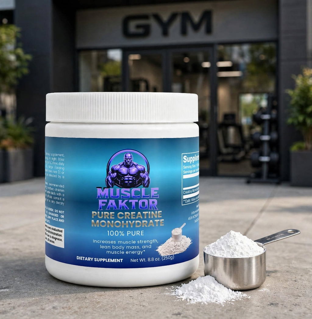 Muscle Faktor Creatine Monohydrate Powder, Unflavored, 250 g