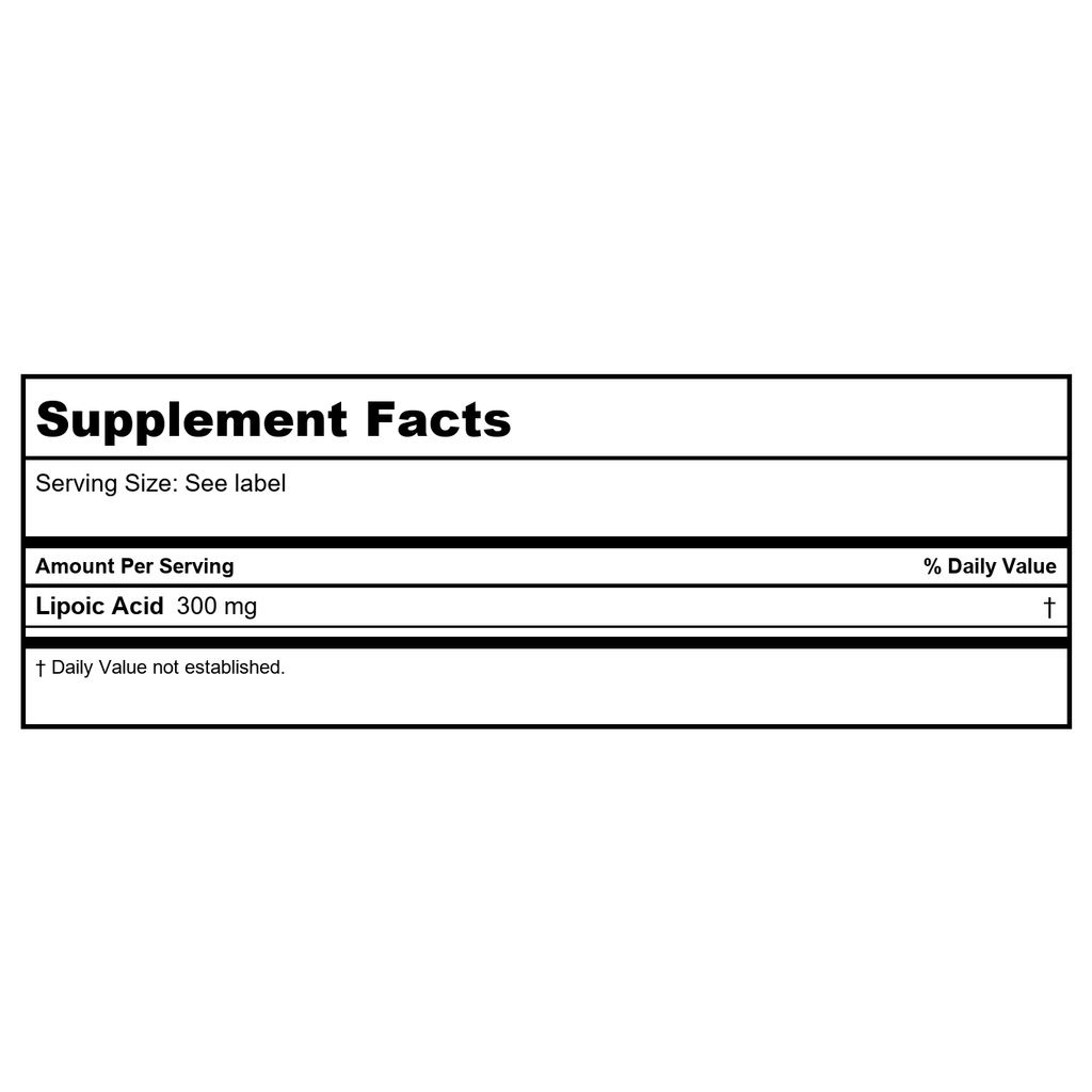 Ortho Molecular Lipoic Acid 300 mg 60 ct