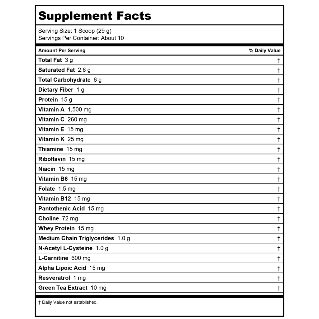 Ortho Molecular MitoCORE® Protein Blend Lemon 14 servings