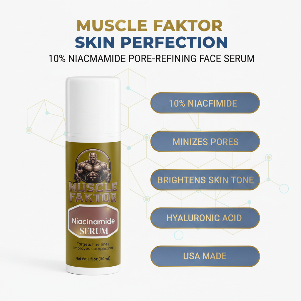Muscle Faktor 10% Niacinamide Pore-Refining Face Serum