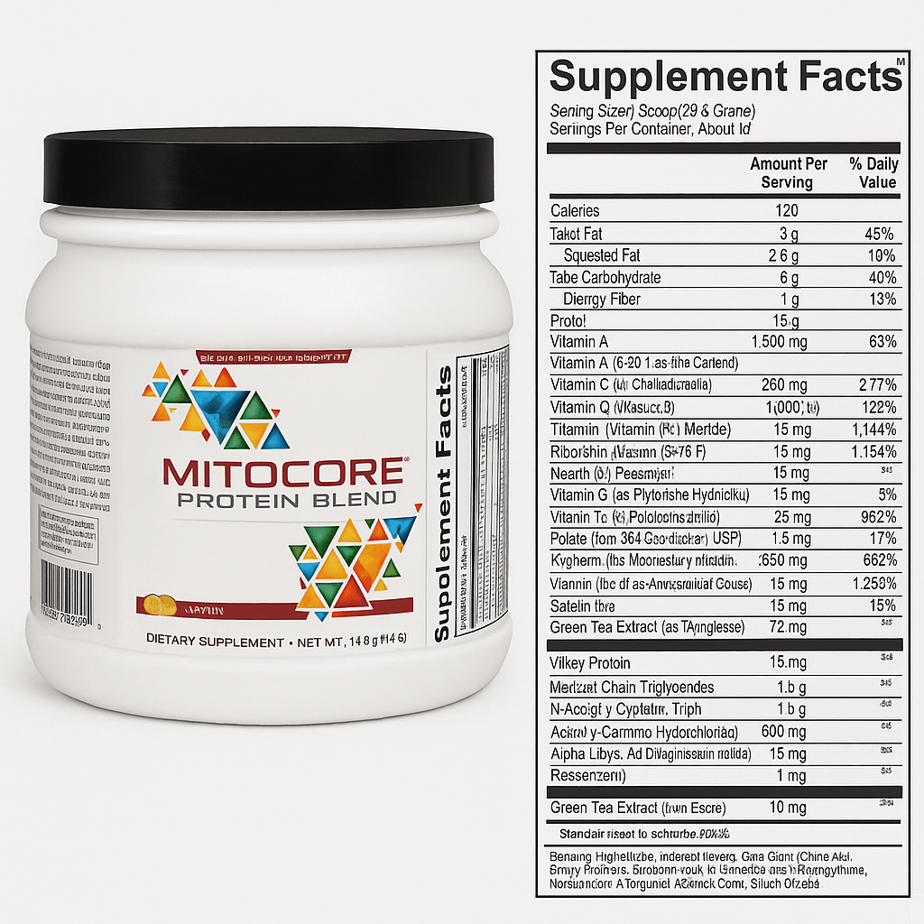 Ortho Molecular MitoCORE® Protein Blend Lemon 14 servings