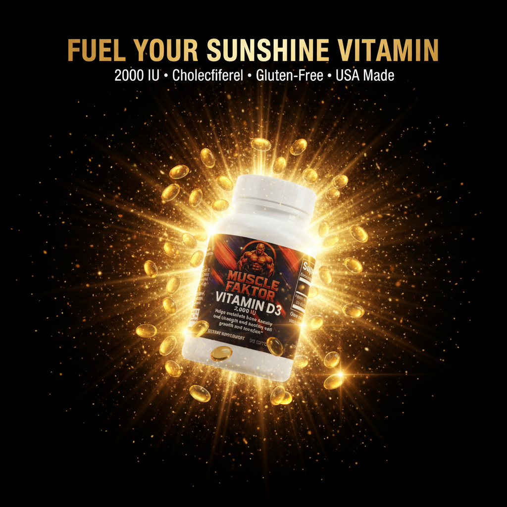 Muscle Faktor Vitamin D3 2000 IU Daily Softgel Supplement