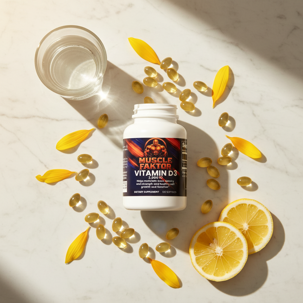 Muscle Faktor Vitamin D3 2000 IU Daily Softgel Supplement