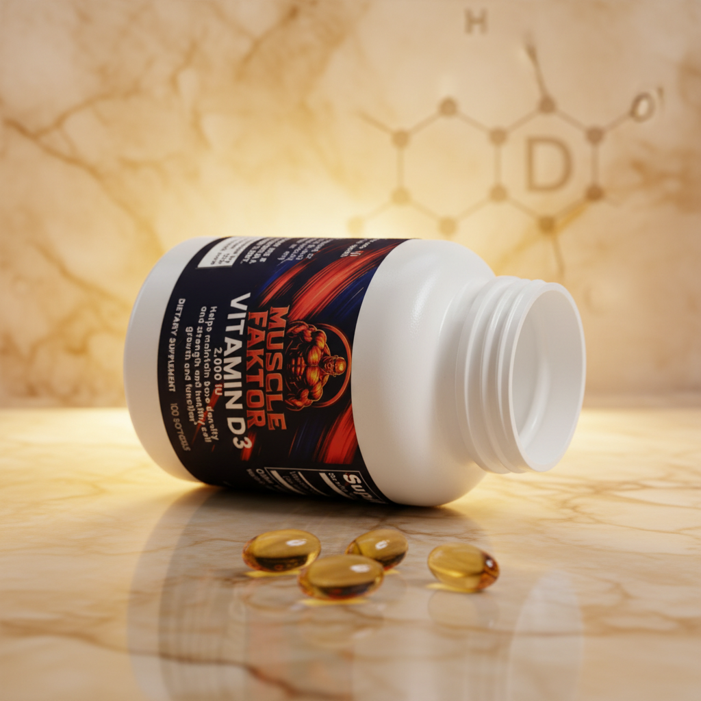 Muscle Faktor Vitamin D3 2000 IU Daily Softgel Supplement