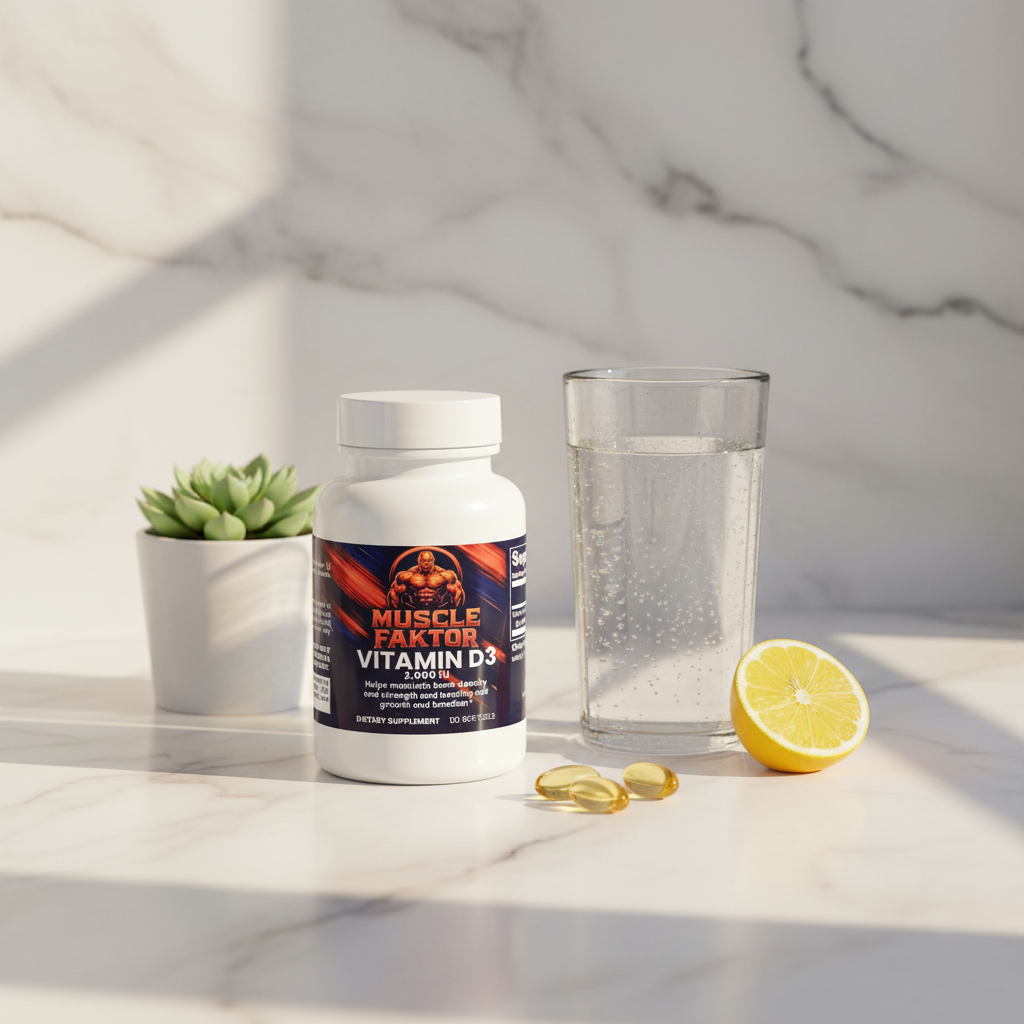 Muscle Faktor Vitamin D3 2000 IU Daily Softgel Supplement
